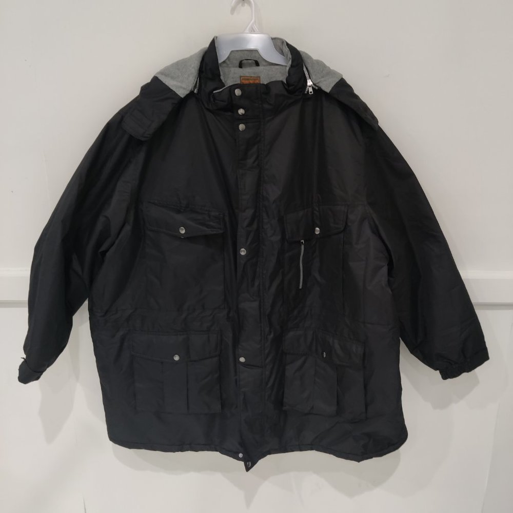 NWoT Boulder Creek Men's Heavyweight Winter Jacket Black Size 5XL $180 BB392